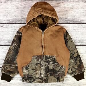 Outdoor Habitat Denim & Camouflage Work Coat